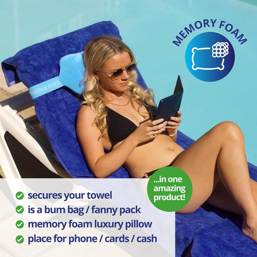 Buy Best Itsa Towel Trapper Memory Foam Pillow For Beach & Travel