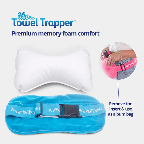 Buy Best Itsa Towel Trapper Memory Foam Pillow For Beach & Travel