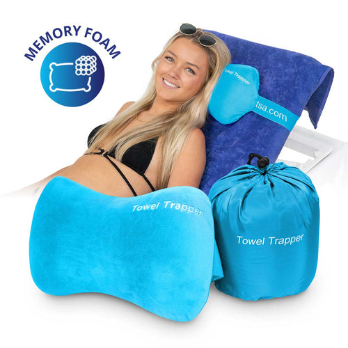 Buy Best Itsa Towel Trapper Memory Foam Pillow For Beach & Travel
