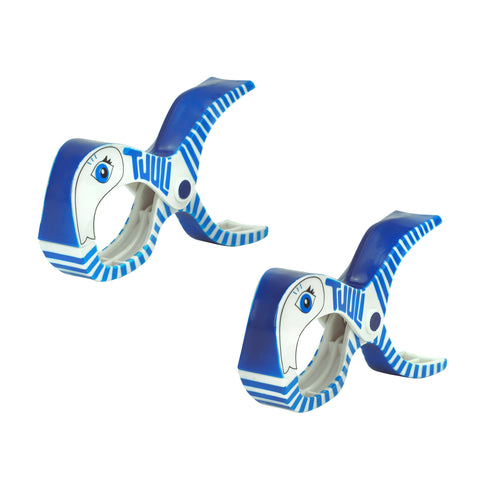Blue Whales Itsa Beach Towel Clips