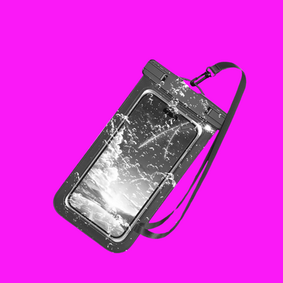 Universal Waterproof Phone Pouch – IP68 Dry Bag for Phones up to 7.5” – Multicolour (Single)