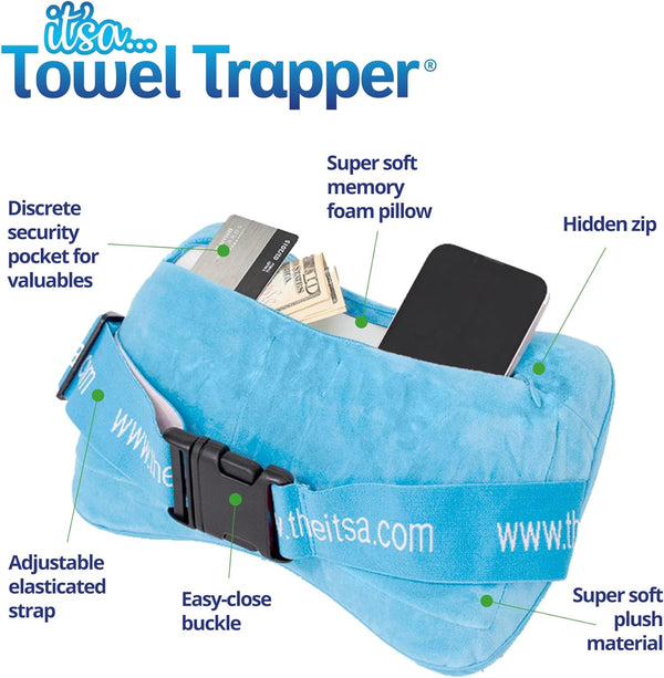 memory foam pillow travel protection towel wrap