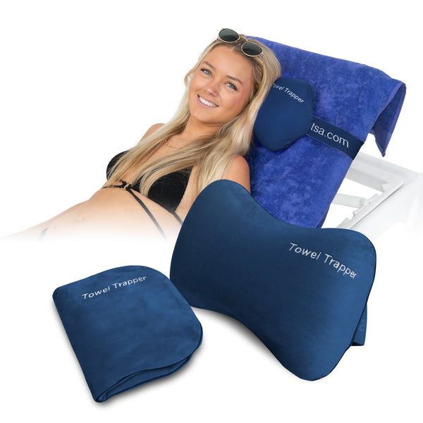 1 x  classic Velour BLUE ITSA + 1 x Memory Foam BLUE Towel Trapper