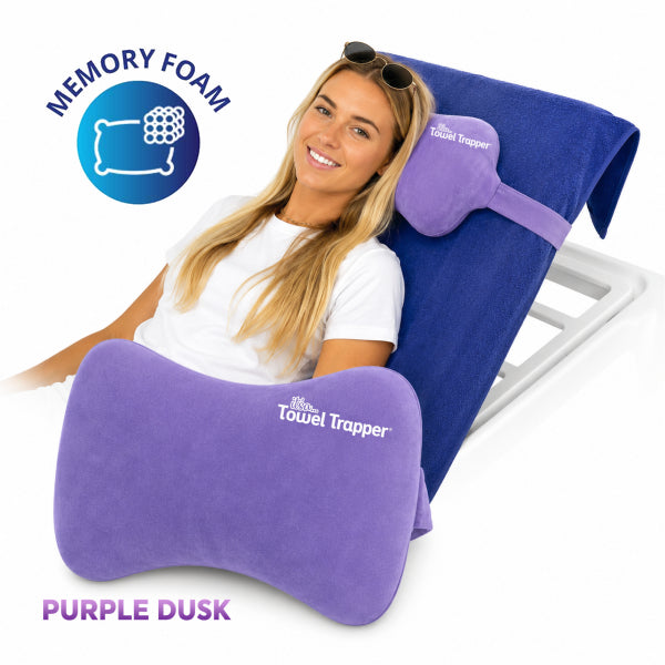 VALUE RANGE Memory Foam Towel Trapper and pillow