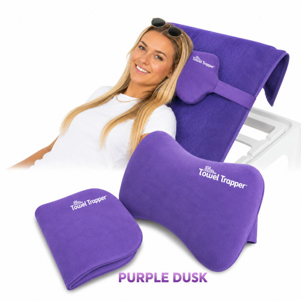 VALUE RANGE Inflatable Towel Trapper and pillow for Beach & Travel